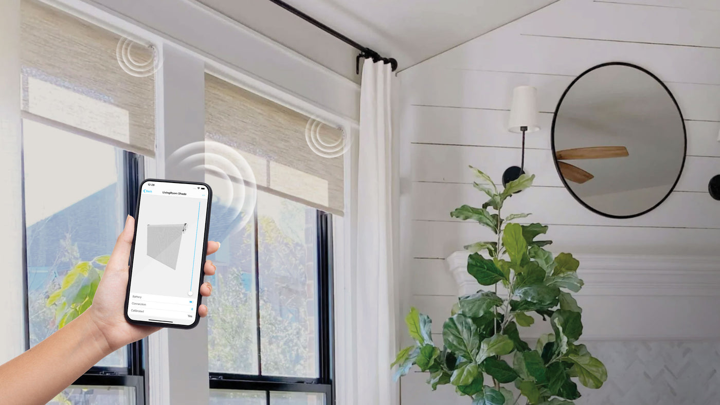 Use your smart phone to control your roller shades