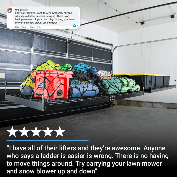 Platform Storage Lifter: 4'x8', 400lbs – SmarterHome