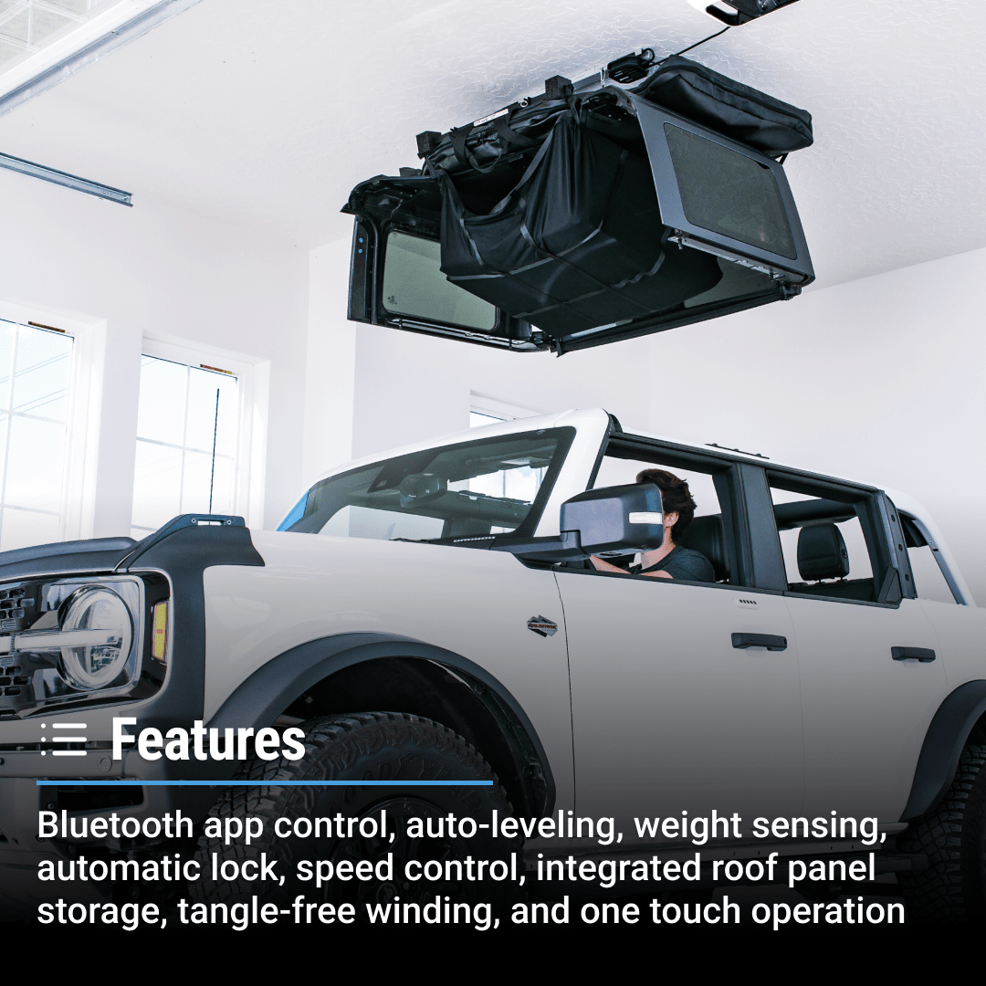 Bronco Hard Top Hoist - Smart Removal & Storage System – SmarterHome